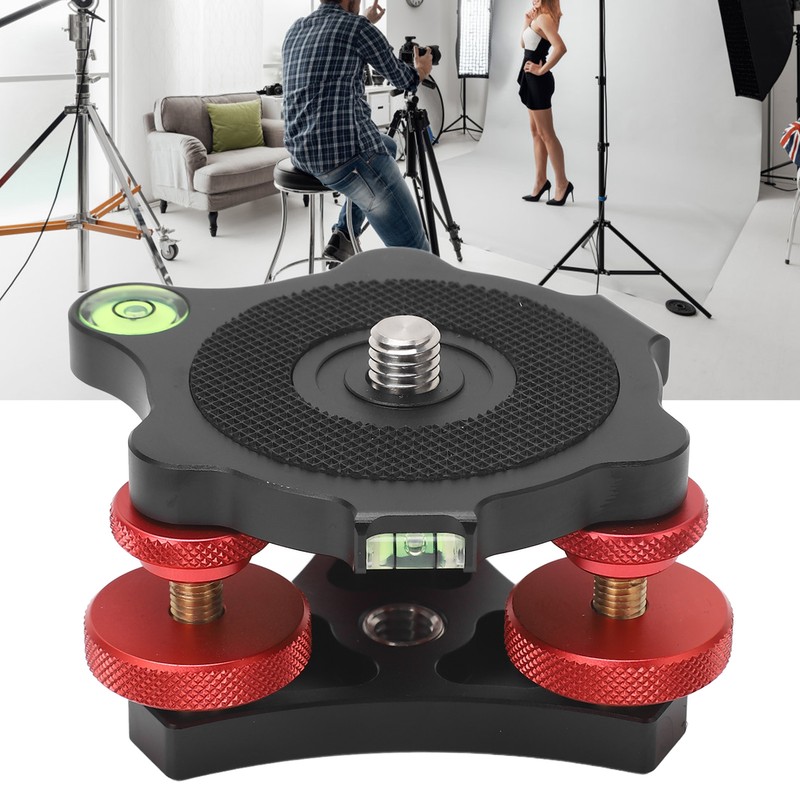 LP64 Camera Photography Tripod Leveler Tri Wheel Leveling Base Tripod