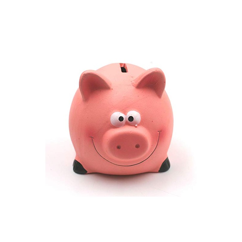 Piggy with Hammer Wheelbarrow 14 x 12 cm Multi-Coloured