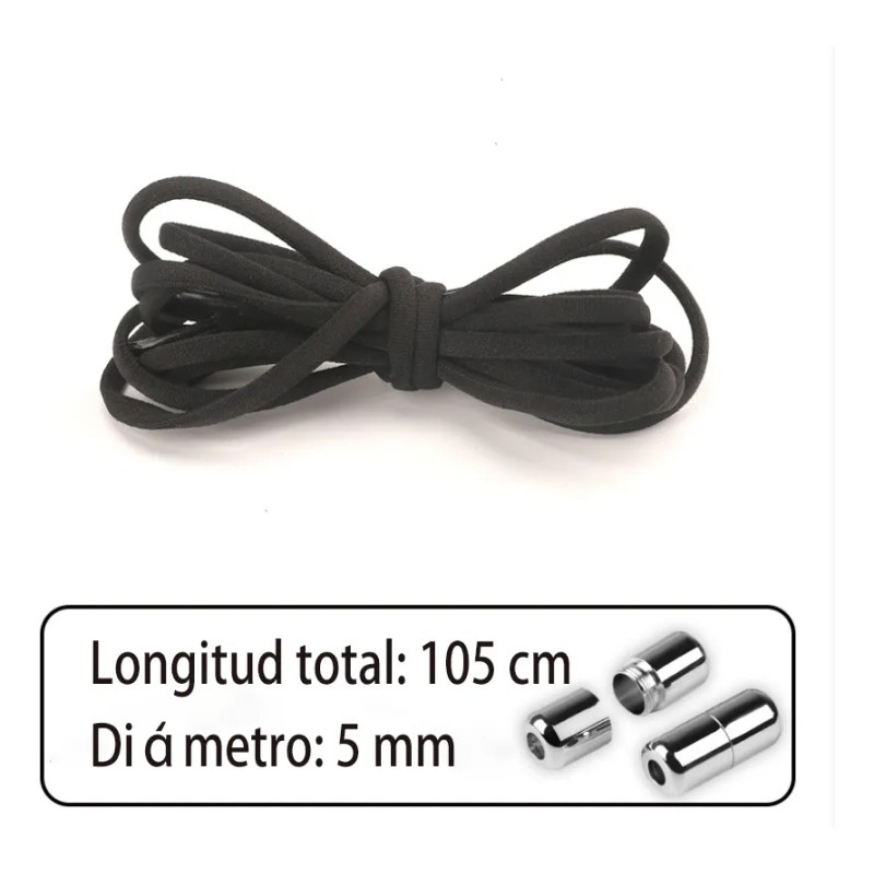 6 Pares/set Agujetas Cordones Elásticos Para Tenis