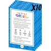 The Dreidel Company 100 Solid Blue & White Hand Painted