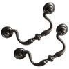 HOUSEHOOK Oil Rubbed Bronze Drop Bail Drawer Pulls 4 Pack,