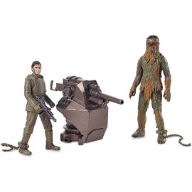Star Wars Basic Figures 2 Pack Han Solo (Minban & Chewbacca (Minvan), Painted Action Figure