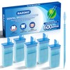 RAZOKO Interdental Plastic Toothpicks,Total 600 CT/5 Packs,Unflavored,Blue