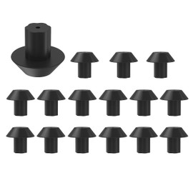 Gopayia Replacement WB2K101 Stove Grate Rubber Feet for Kenmore for Kitchenaid Gas Range Stove Top Cooktop Burner Grates with 3/16" Hole Replaces WB02K0101 WB02T10461 AP2622260 PS241358, 16pcs