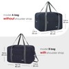 WANDF Small Cabin Bag 40x20x25 for Ryanair Airlines Foldable Underseat