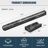 HESHIBI Marble Rolling Pin with Stand, 15.7" Black Stone French