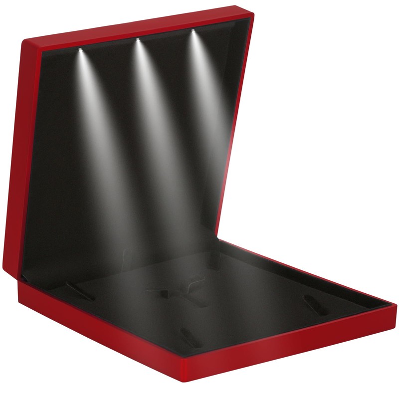 LETURE Large Velvet Jewelry Set Gift Box, Necklace Box With