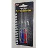 STERLING TOOLS POCKET SCREWDRIVERS SET OF FLAT & PHILLIPS 5"_NEW.