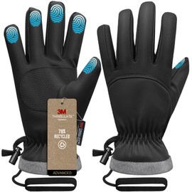 Odtmger Winter Waterproof Ski Gloves for Kids, Men and Women - Perfect Cold Weather Gloves for Cycling, Driving, Running