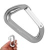 5Pcs Aluminum Alloy Climbing Carabiners 12KN (2697 Lbs) Heavy Duty