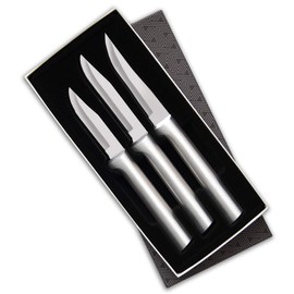 Rada Cutlery 3-Piece Paring Knife Galore Knife Gift Set , Made in USA, Silver Handles