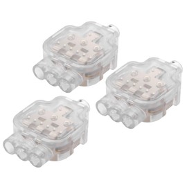 YAODHAOD Connection Terminals, Waterproof Quick Connector, 3 Pieces, IP68, 0.5 to 4 mm², 250 V, 32 A, Through Connector, 2-Conductor - 4-Conductor (1 P - 3 P)