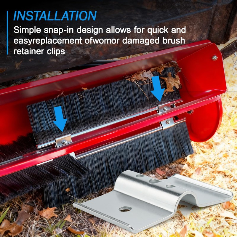 YWOOW 23580 Brush Double Bracket Retainer for Agri-Fab Lawn Sweeper