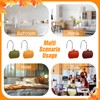 Yungyan 12 Pcs Fall Pumpkin Shower Curtain Hooks Thanksgiving Curtain