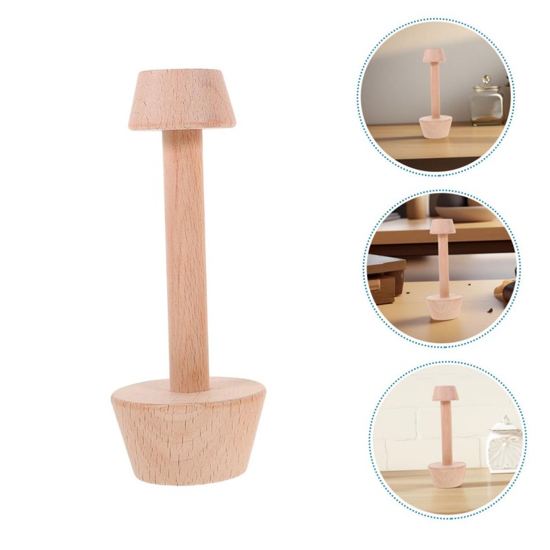 iplusmile 2pcs Wooden Egg Tart Mold Double Side Pastry Tamper