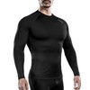 DRSKIN Men's Long Sleeve Compression Shirts Top Sports Workout Athletic