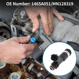 TUCKBOLD Fuel Injector for Mitsubishi Eclipse GS 2.4 06-12 Flow Match No.1465A051/MN128319 Fuel Nozzle Black 1 Pc