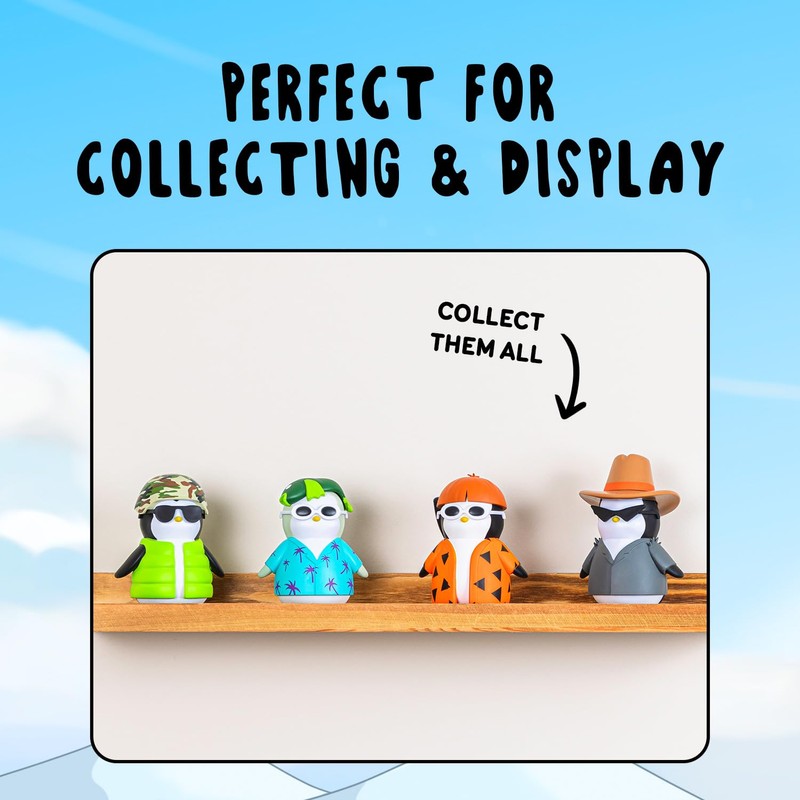 Pudgy Penguins Action Figures (Bowlcut Billy) - 5 Inch Premium