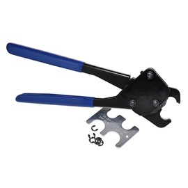 WaterLine Heavy Duty PEX Crimp Ring Tool for Plumbers | Professional-Grade Plumbing Crimper for ½” Copper PEX Rings | Low Profile, One-Handed Design | Includes GO/NO GO Gauge for Precision Crimping