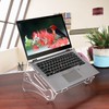 ACOMPATIBLE Laptop Stand for Desk,Ergonomic Adjustable Height Computer Riser,Clear Acrylic
