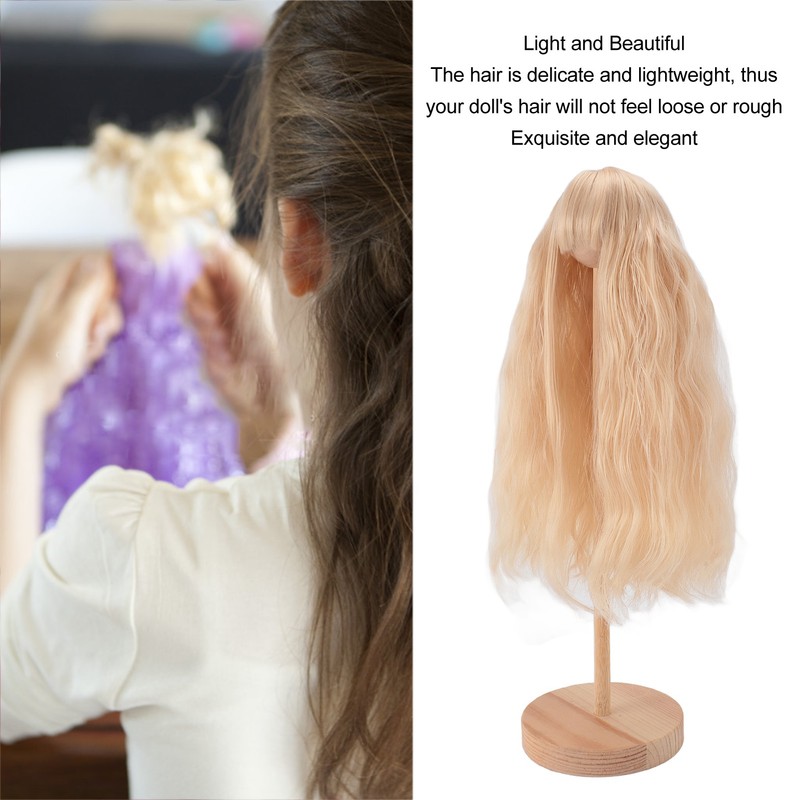 Doll Wavy Wigs Soft High Temperature Fiber Lightweight Doll Long