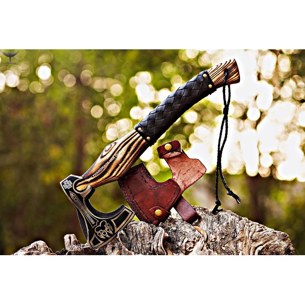 ONLYHANDMADE USA QUALITY Custom Gift Forged Carbon Steel Viking Axe