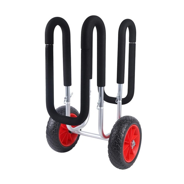 Xuthusman Aluminum Kayak Surfboard Cart Stand-up Paddle Board Carrier Rack