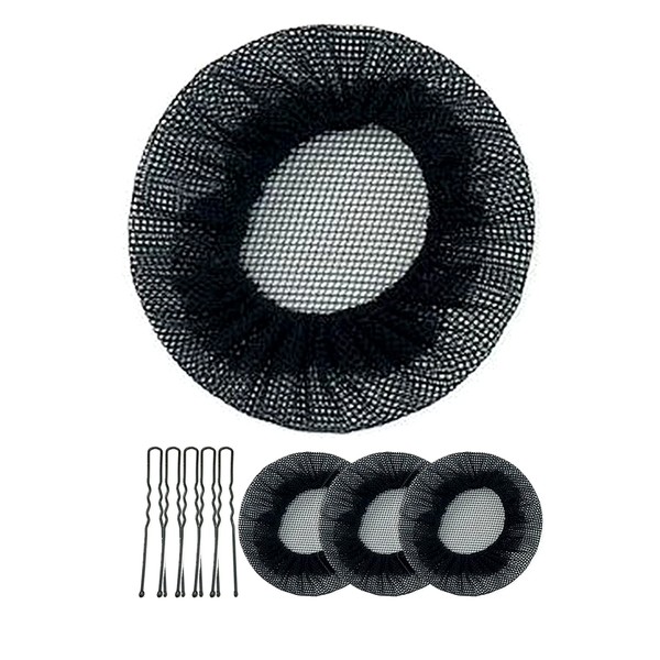 ROXY BLUE Hair Net Set of 3 with U Pins