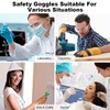 Goggles Lab Safety Glasses,Over The Glasses Design and Anti-Fog UV