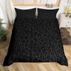 Leopard Print Kids Duvet Cover Set King Size,Abstract Cheetah Skin