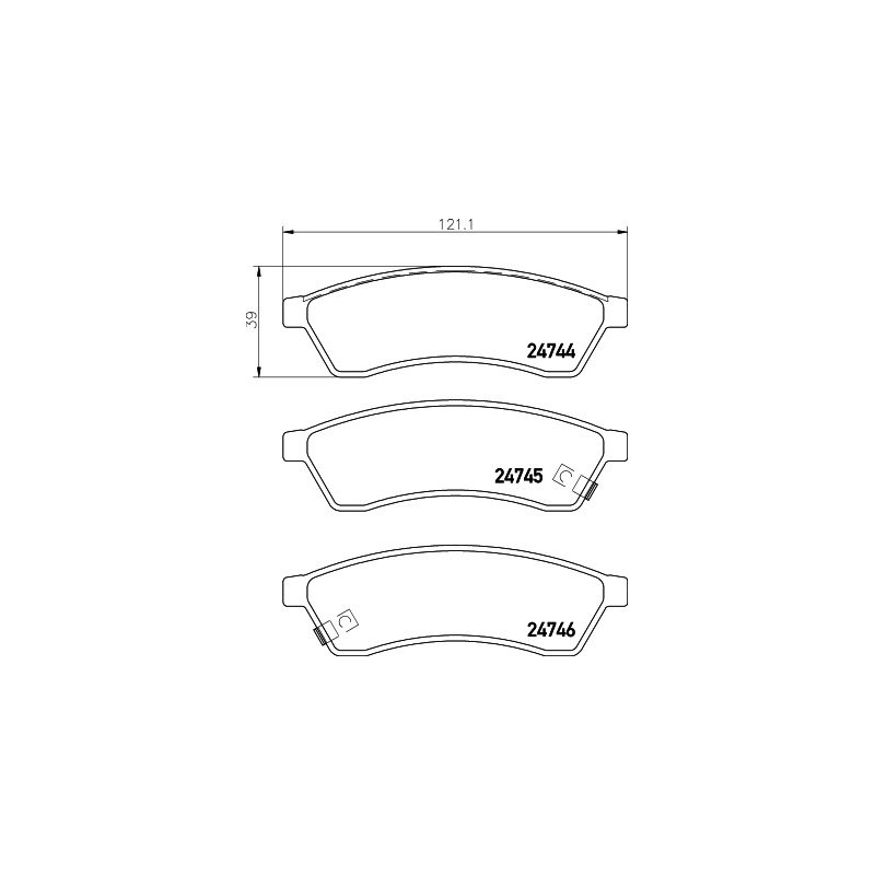 Brembo P P 10 060 Brake Pads