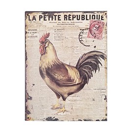 Sehaz Artworks Home Decor Items | Room Decor | Wall Decor | living Room Decorative Items | LaPetite' Rust Looks Wall Sign for Wall Decoration Tin Sign (MDF, 30 cm x 20 cm x 0.3 cm)
