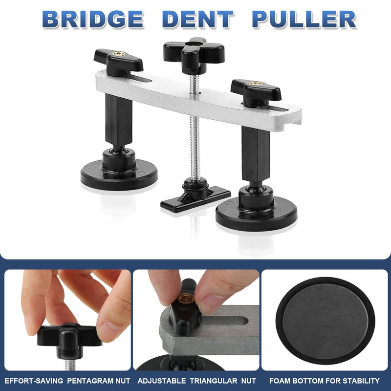 ROADGIVE Auto Body Dent Repair Tools, 75PCS Paint-Friendly Dent Removal