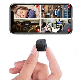 Xpvezl 1080P Wireless Smart Home Camera WiFi Camera Nanny/pet Cameras Small Dome Camera for Security Build-in Battery/Indoor Camera with Night Vision/Phone App Remote Control