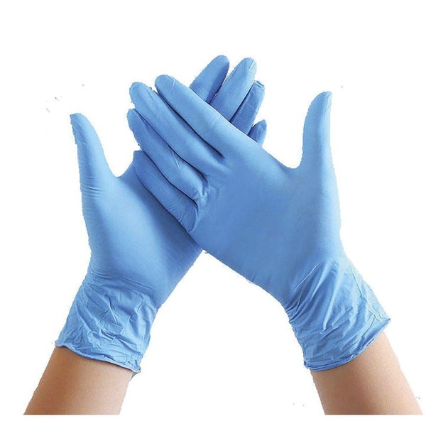 Hubert Nitrile Gloves Disposable X-Large Powder-Free 2 Boxes of 100 each