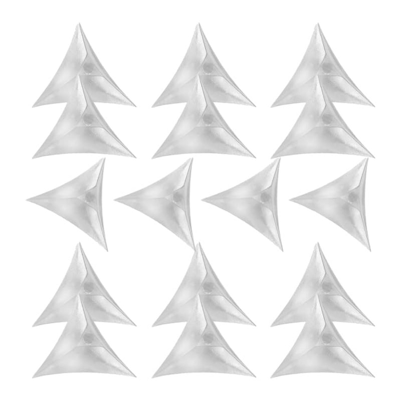HOMSFOU 200pcs Stair Inside Corner Clear Dust Guards Decorative Triangle