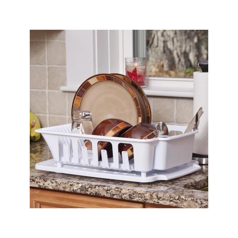 Sterilite New Sterilite 2-Piece Large Kitchen Sink Tabletop Set Dish