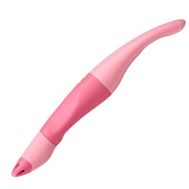 STABILO Ergonomischer Tintenroller für Rechtshänder EASYoriginal Pastel in rosiges Rouge - blau (löschbar) - inkl. Patrone