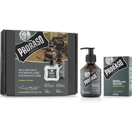 Proraso Beard Care Duo Kit for New or Short Beards with Beard Balm and Beard Wash, Cypress & Vetyver