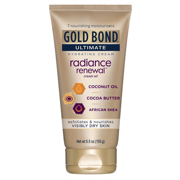 Gold Bond Ultimate Radiance Renewal Cream 5.5 Ounce Tube (162ml) (3 Pack)