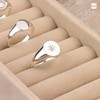 Amberta Solid 925 Sterling Silver Signet Ring for Women |