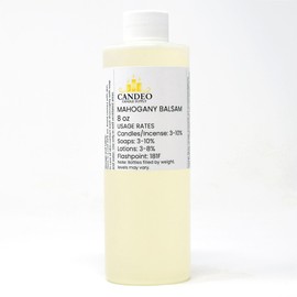 Mahogany Balsam Fragrance Oil (8oz Bottle) | Candle Making, Soap Making, Room Sprays, Bath Bombs, Lotion, Car Fresheners, Wax Melts | Candeo Candle Supply | Phthalate Free & Prop 65 Compliant