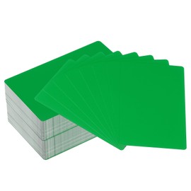 PATIKIL 300 Pack Metal Business Cards Blank, 0.21mm Thick 3.4x2.1 Inch Aluminum Laser Engrave Printable Name Card for Custom DIY, Green