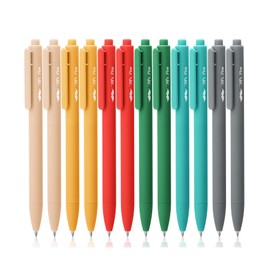 Mr. Pen- Retractable Gel Pens, 12 Pack, Black Ink, Retro Colors Barrels Gel Pens, Gel Pens Fine Point 0.5mm, Retractable Pens, Cute Pens, Gel Ink Pens, Aesthetic Pens for Journaling Fine Tip Pens