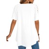 Afibi Womens Short Sleeve Cold Shoulder Summer Basic Tee Tops