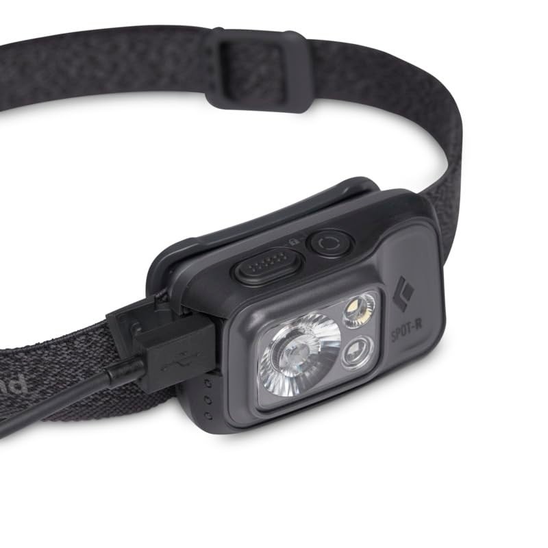 BLACK DIAMOND Spot 400-R Rechargeable LED Headlamp, Waterproof and Dimmable