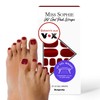 Original Miss Sophie UV Gel Pedi Wraps Burgundy I Nail