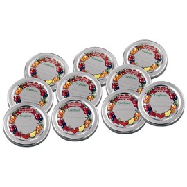 Leifheit Confiture Glass Replacement Lid, 10 Pieces, Metal, 36402