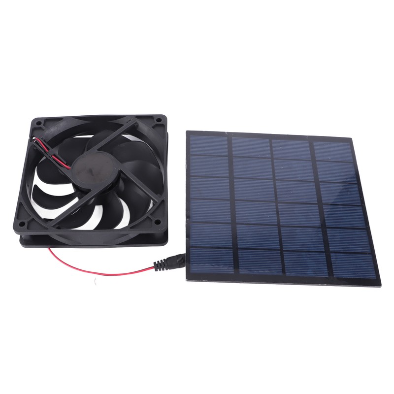 5W Solar Panel Fan Eco Friendly Low Noise Compact Portable