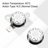 uxcell KSD301 Thermostat 45°C/113°F 10A Normally Open N.O Adjust Snap